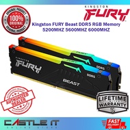Kingston FURY BEAST RGB AMD EXPO DDR5 32GB 16GB 8GB 6000MHZ 5600MHZ 5200MHZ Kit Desktop RAM