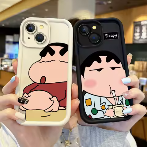 C-Crayon S-ShinChan Cartoon Phone Case For iPhone 15 14 13 12 11 Pro Max 15 14 8 7 6 Plus X XS Max 8