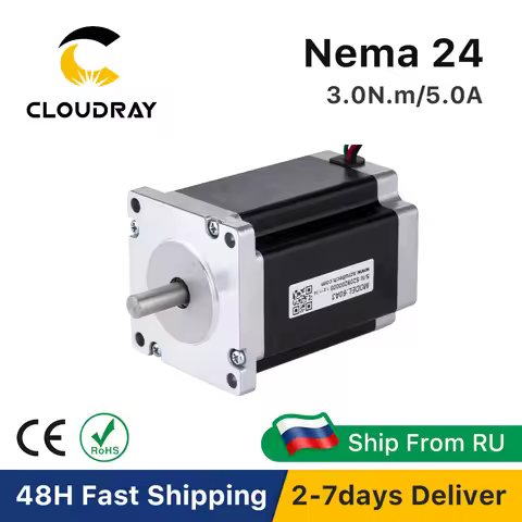 Nema 24 Stepper Motor 60mm 2 Phase 3N.m 5A Stepper Motor 4-lead Cable for 3D printer CNC Engraving M