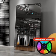 【180*80CM】MOK Mirror With Stand Floor-To-Ceiling Wall Mounting Mirror Full Body Metal Border Full Bo