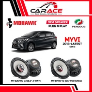 MOHAWK Speaker Myvi Gen3 Plug and Play Speaker PNP Front Rear Door 6 inch Speaker PERODUA Myvi 2018 