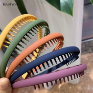 TOPBEAUTY Hair Band Simplicity Matte Morandi Toothed