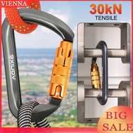 30kN Rock Climbing Carabiner Carabiner Hook for Rock Climbing Camping Gym Rescue