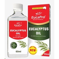 ❥EucaPro Eucalyptus Oil  Minyak Kayu Putih 60mL (Replace Euky Bear)✬