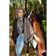 CLEARANCE STOCK SALE ADELINE HIJAB BAWAL PRINTED SQUARE HIJAB
