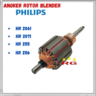 ANGKER / ROTOR DINAMO BLENDER PHILIPS HR 2115 2116 2061 2071 ORIGINAL