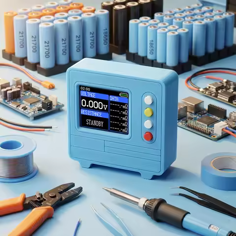 TV607 Voltage Internal Resistance Tester DC5V 1.77-inch TFT Color Screen DIY Battery Test Meter 4056