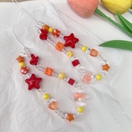 Fashion Dopamine Cute Colorful Beaded Phone Case Ornaments