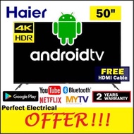 BEST Haier 50 inch ANDROID TV 4K UHD HDR Smart Bluetooth LED
