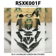 Rapido Cover Set Honda RS-X 150 Plan Colour (No Sticker) Dnlgm1 Green With Red Black Motor RSX150 Supra GTR 150 RSX