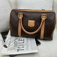 【赫蒂國際精品】Celine 賽琳 Macadam 系列 經典老花波士頓包 vintage
