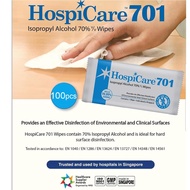 Hospicare 701 IPA 70% Individual Alcohol Wipes 1s x 100 Sheets