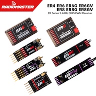 Radiomaster PWM Mini Receiver ER4 ER6 ER6G ER6GV ER8 ER8G ER8GV 4-8CH CRSF ExpressLRS 2.4GHz 100mw f