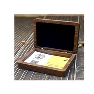 Business Card Case Exquisite Walnut Box Business Packaging Box Walnut Business Card Case Portable Ca