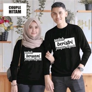 KATUN Long Sleeve couple T-shirt HUSBAND WIFE LONG SLEEVE distro Cotton T-shirt