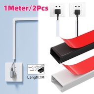 2Pcs PVC Cable Covers 20x10MM Wall Mounted Floor Easy Modern Minimalist Design