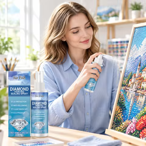 100ml Diamond Art Painting Sealer Spray Quick Dry Anti-Drop Clear Protective Art Craft Tools Additio