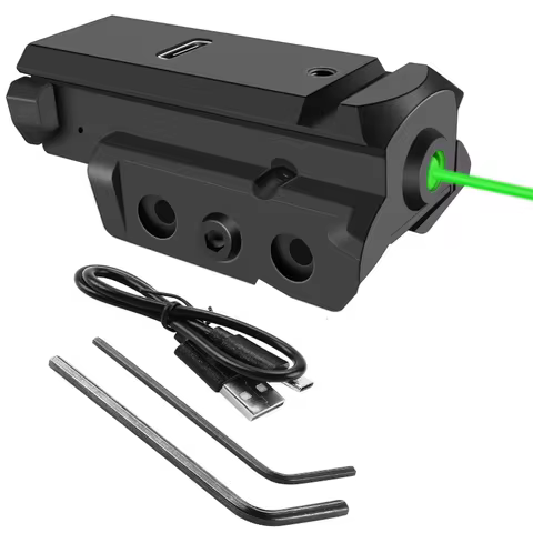 Green Laser Sight for Picatinny Weaver Rail for Glock USB Type-C Charging Red Green Laser Sight