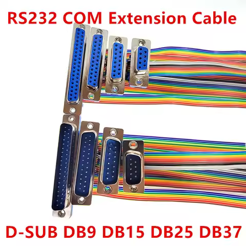 1pcs D-SUB DB9 DB15 DB25 DB37 DIDC 9 15 25 37Pin Male Female Cable D-SUD serial port connector adapt