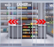 VCology -Tirai pintu magnetik dengan rel geser penahan angin dan menjaga hangat saat musim dingin ti