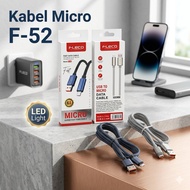 Fast Data Cable FLECO F-52 6A USB To MICROOriginal Type-C/ Fast Charging Cable F-52
