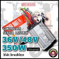 CONTROLLER SEPEDA LISTRIK 36V/48V 350W UNIVERSAL KONTROLER E-BIKE 36V0LT 48VOLT 350WATT BERKUALITAS