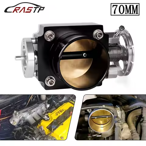 RASTP-Universal 70mm 2.75inch High Flow Alloy Aluminum CNC Billet Intake Throttle Body RS-THB192
