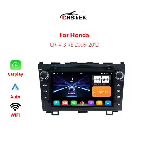CHSTEK Car Radio Stereo Carplay For Honda CR-V 3 RE CRV 2006-2012 Android Auto Navigation Bluetooth 