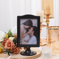 Double Sided Standing Picture Frames 4 X 6 Inch Pedestal Photo Frame Plastic Self Standing Frame for
