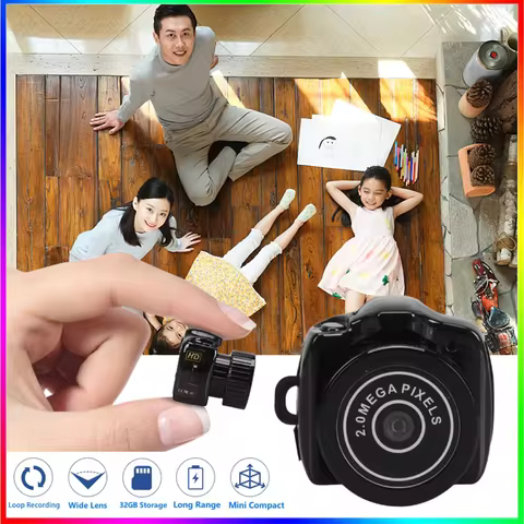 Y2000 Mini Camera Small Sport DV DVR Keychain Micro Video Camcorder Security HD Cam Video Audio Reco
