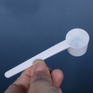 【New arrival】 100pcs White Plastic 5 Gram 5g Scoops/spoons For Food/milk/washing Powder/medicine Measuring
