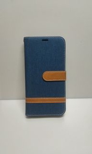 (全新)LG G6藍色牛仔布摺疊手機套