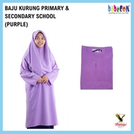 READY STOCK ~ Falcon Malaysia Baju Kurung Sekolah UNGUN/PURPLE (COTTON) 2330EX