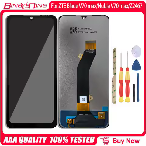 100% Original For ZTE Blade V70 Max/Nubia V70 Max/Z2467 Blade A72 5G Nubias 5G A72 5G A33S LCD Scree