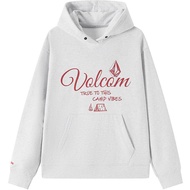 รถ VOLCOM เสื้อกันหนาวมีฮู้ดพิมพ์ลายกันลมสำหรับตั้งแคมป์แบบเรียบง่ายแนวสปอร์ตใช้กลางแจ้งมีเพชร1220