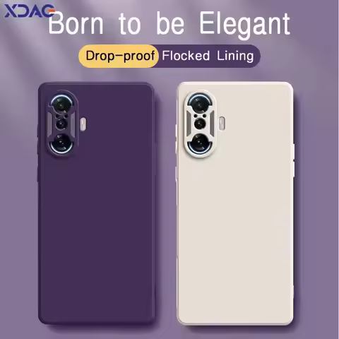 Original Square Liquid Silicone Back Cover for Xiaomi Redmi K40 K40S Pro Plus Gaming RedmiK40Pro Sof