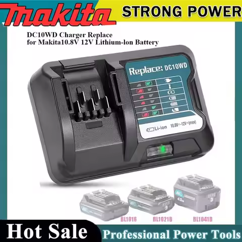 Makita DC10WD BL1015 Battery Charger Replace for 10.8V 12V BL1016 BL1021B BL1041B FD05 DT03 RJ03Z SH