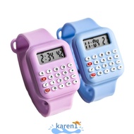 KAREN Electronic Digital Calculator, Date Display Multifunctional Micro Calculator Watch, Casual Car