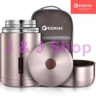 [HCM]Bình ủ cháo giữ nhiệt Edish thương hiệu Đức inox 316 cao cấp 1000 ml + Tặng Túi Giữ nhiệt