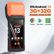 Handheld POS Terminal Android 14 PDA Device 3+32GB Compatible with Loyverse POS Grab Merchant foodpa