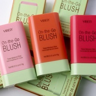 Vibely 3 Colors Matte Powder Blusher Stick Long-lasting Makeup Blusher Moisturizing Face P2