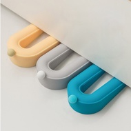 U‑Shape Silicone Door Stopper, Anti‑Pinch Finger Door Guard Safety Door Wedge, Flexible Door Stop fo
