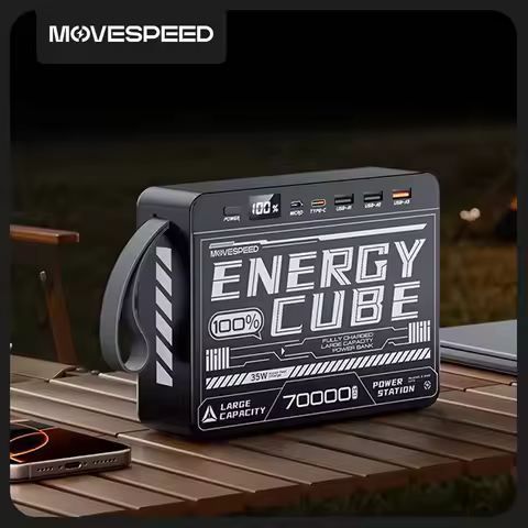 Movespeed Z70SE Power Bank 70000mh Power Station PD Fast Charging Powerbank External Battery Charger