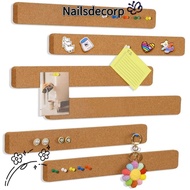 NAILS Self Adhesive Cork Board, Removable Cork Material Pushpin Cork Board, Multifunctional Self Adh