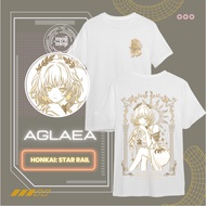 HONKAI STAR RAIL Aglaea Shirt HSR Aglaea Tshirt Honkai Merch in Black / White / Gray