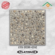 KERAMIK LANTAI 40X40 ATRIA BROWN / KASAR / PLATINUM KW1