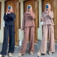 NEW ONE SET CARGO ANARA MANGGO KNIT