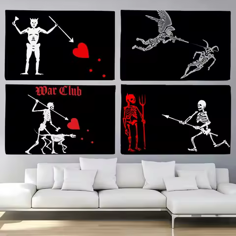 Pirate Forward Observations flag For Decoration Outdoor Picnic Hanging Home Camping Party Banner