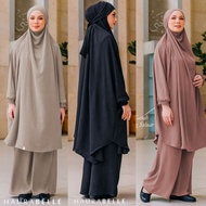 HAURABELLE WARDA SET SUIT UMRAH MATERIAL SEJUK DAN IRONLESS