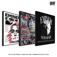 Yordecor Poster Eminem Frameblock - Wall Decoration